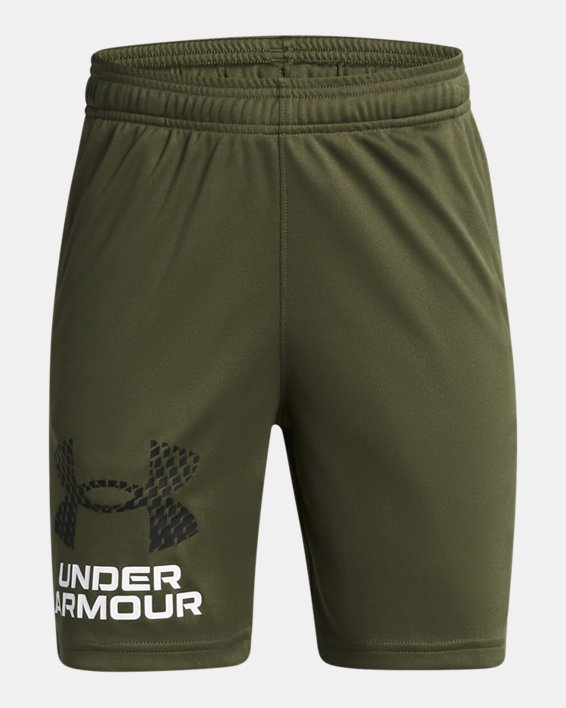 UA Tech™ Shorts mit Logo für Jungen, Green, pdpMainDesktop image number 0